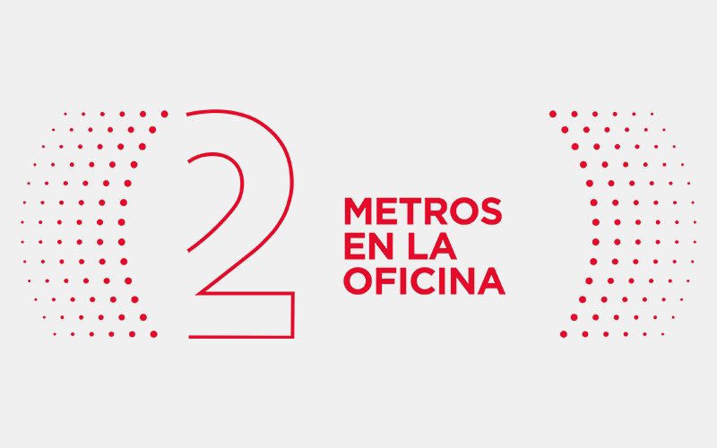 2 metros en la oficina